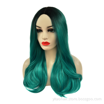 Anogol Black Braided Lace Front Wig Straight Double Braided Synthetic Wigs Hair Long Natural with Baby Soft Transparent Light